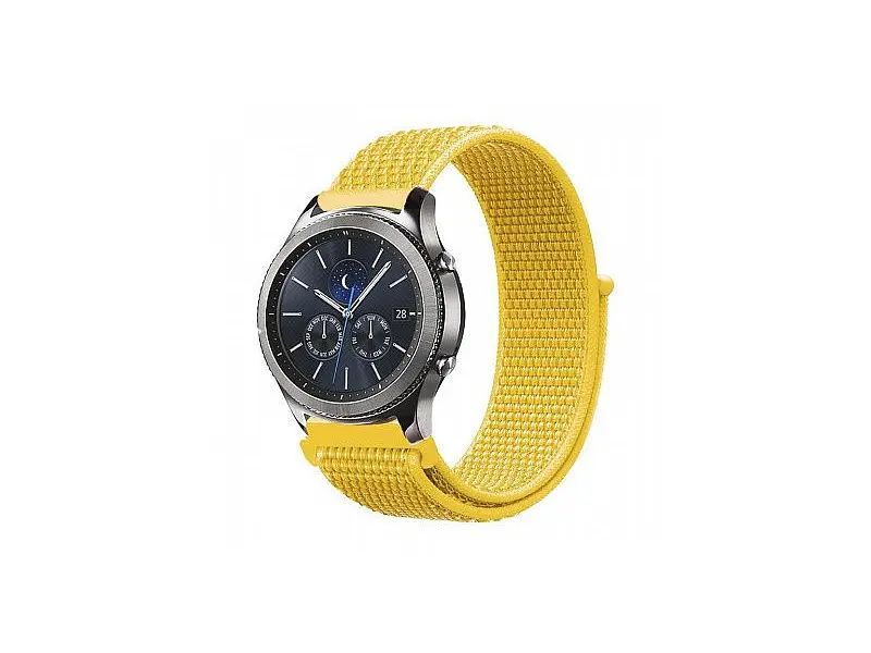 Ремінець BeCover Nylon Style для Amazfit Stratos 1/2/2S/3/GTR 2/GTR 47mm/GTR Lite 47mm/Nexo/Pace Yellow (705894) - фото 2