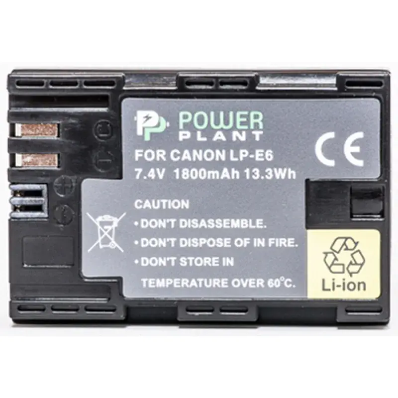 Акумулятор до фото/відео PowerPlant Canon LP-E6 Chip (DV00DV1243) - фото 3