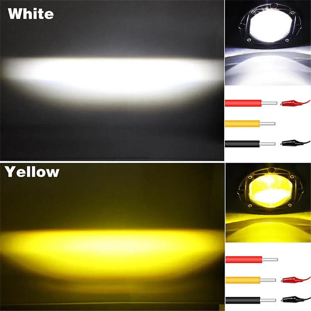 Фара додаткова Bi-LED Кругла 75x50 мм S-28 20W 10-80V W/W 4 360 1 шт. (Біле Світло) - фото 3