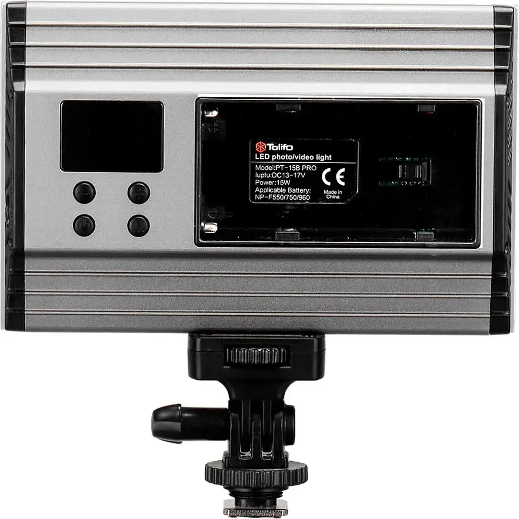 Накамерный свет Tolifo PT-15B 15W color 3200-5600K [110706] - фото 4