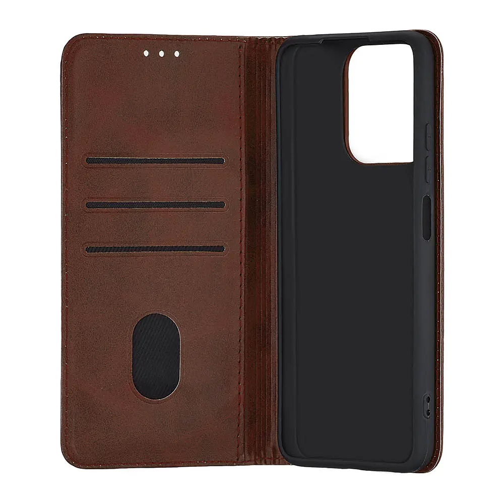 Чохол-книжка Premium Xiaomi Redmi 12C/Redmi 11A 4G/Poco C55 Dark Brown - фото 3