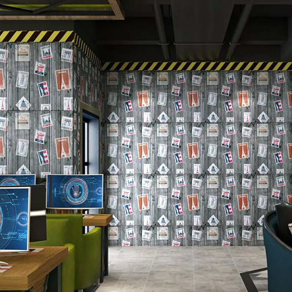 Самоклеюча 3D панель Sticker Wall Поштові марки 700х700х4мм - фото 5