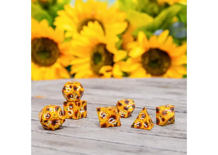 Набор кубиков Full Art Dice Set: Sunflower , 7 шт. (SWSPSUNF) - фото 3