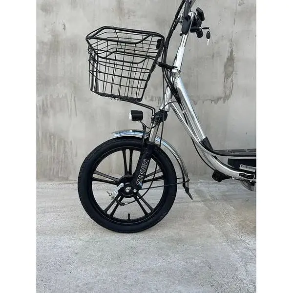 Электровелосипед Minako U18" 600W 48V 18Ah + грузовой усиленный багажник серый - фото 3