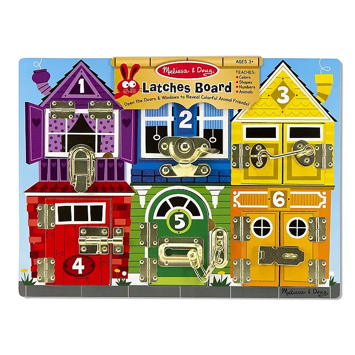 Дошка Melissa&Doug із засувками дерев'яна (MD13785) - фото 5