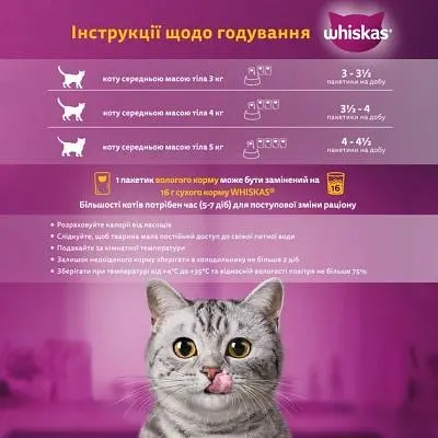 Влажный корм для кошек Whiskas курица индейка в желе 4х85 г (4770608263676) - фото 5