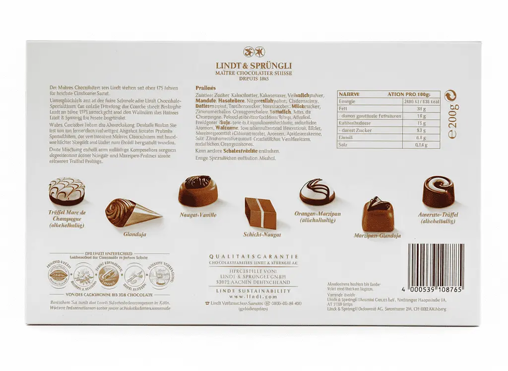 Шоколадні цукерки Lindt Alles Liebe Dark Chocolate 200г - фото 4