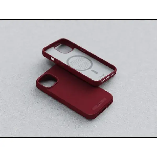 Чохол-накладка Njord Suede MagSafe Case Red для iPhone 15 (NA51SU11) - фото 6