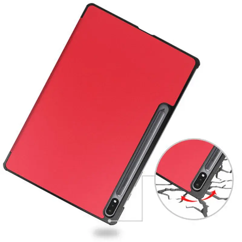 Чохол до планшета BeCover Smart Case Samsung Tab S9 Plus (SM-X810/SM-X816)/S9 FE Plus (SM-X610/SM-X616) 12.4" Red (710325) - фото 6