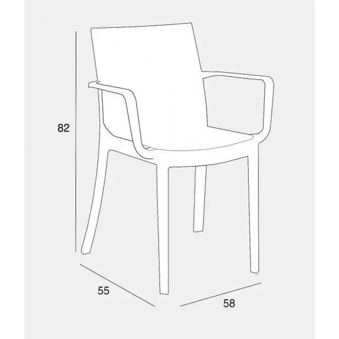 Стілець Bica Matrix сіро-бежевий (353.1) - фото 3