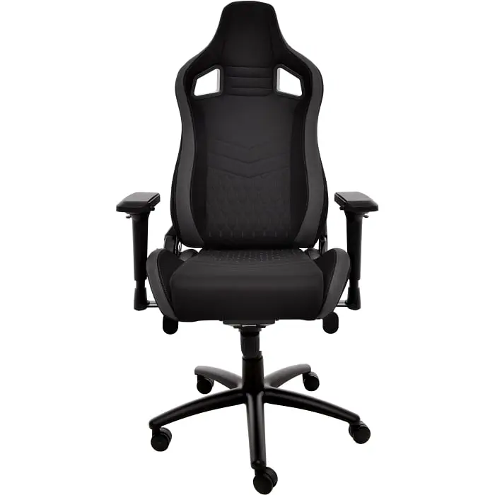 Геймерське крісло GT Racer чорне із сірим (X-0712 Shadow Gray)