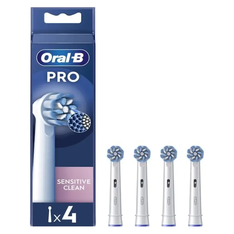 Насадка для зубної електрощітки Braun Oral-B Sensitive Clean Pro EB60X (4 шт)
