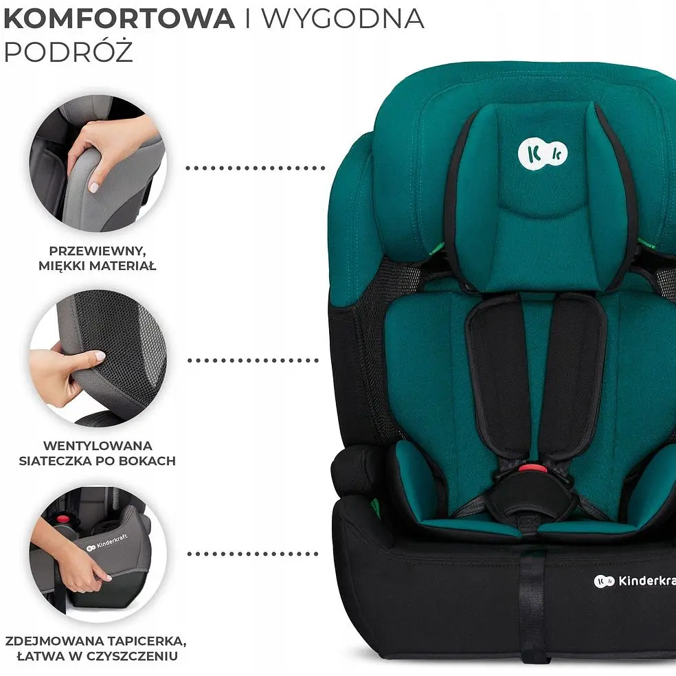 Автокрісло Kinderkraft Comfort Up i-Size Green - фото 10