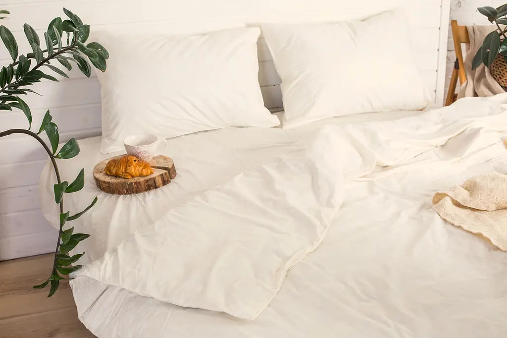 Підковдра Ecotton полуторна 150х215 см Бязь рис.20-0256 Ivory молочний (5393)