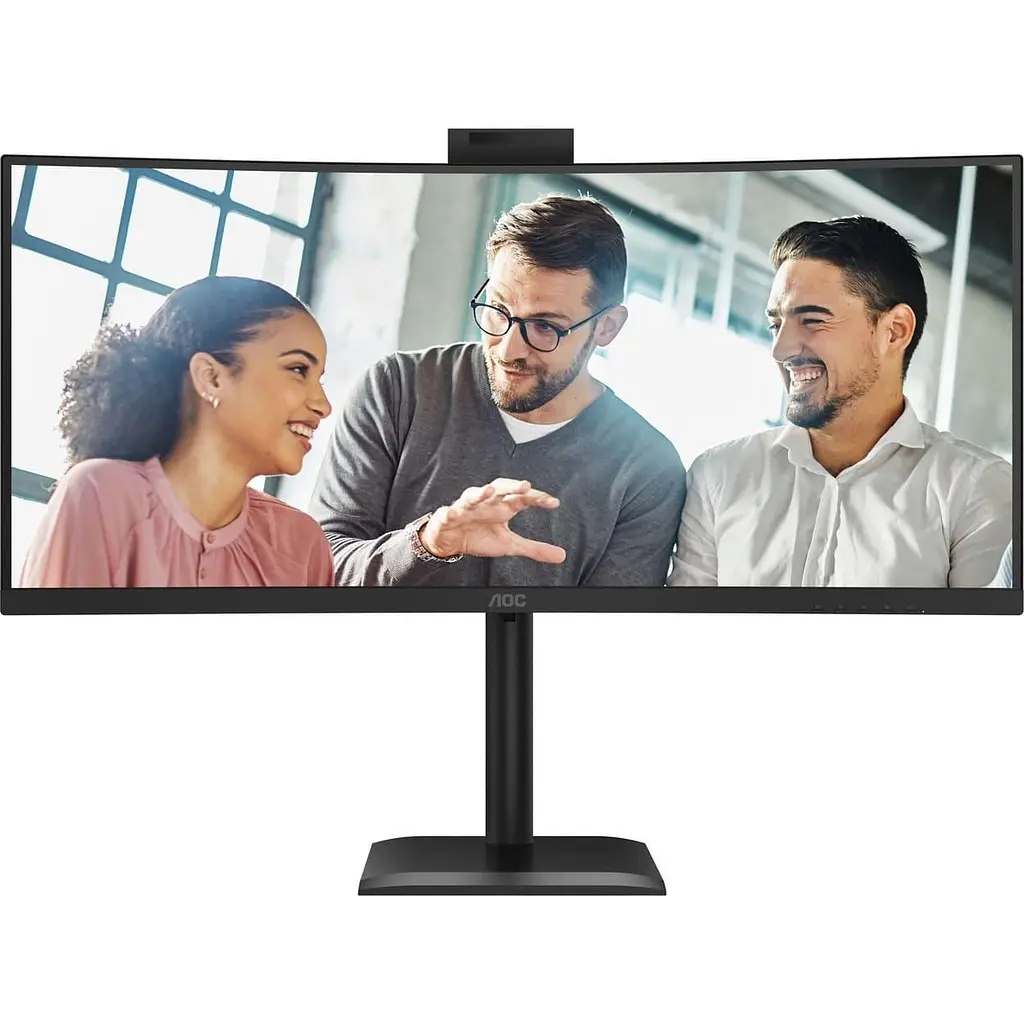 Монітор AOC 34" CU34E4CW Curved UWQHD VA 120Hz (CU34E4CW) - фото 2