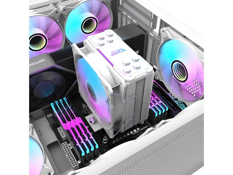 Повітряне охолодження DarkFlash Storm Z4 Pro Mist White - фото 5