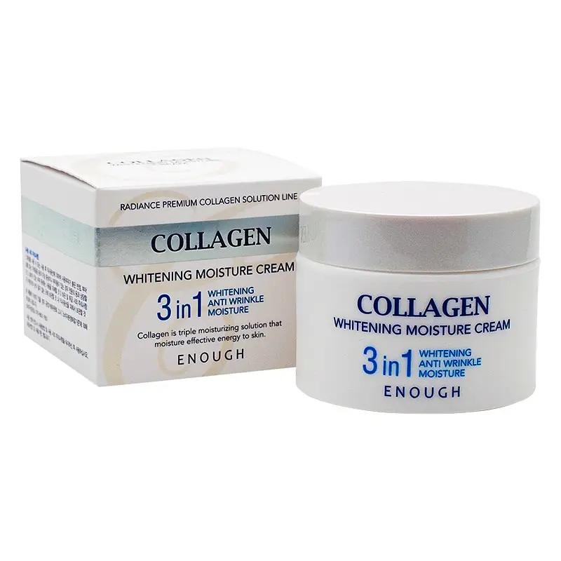 Освітлюючий крем для обличчя з колагеном Collagen Whitening Moisture 3in1 Cream Enough 50 мл - фото 2