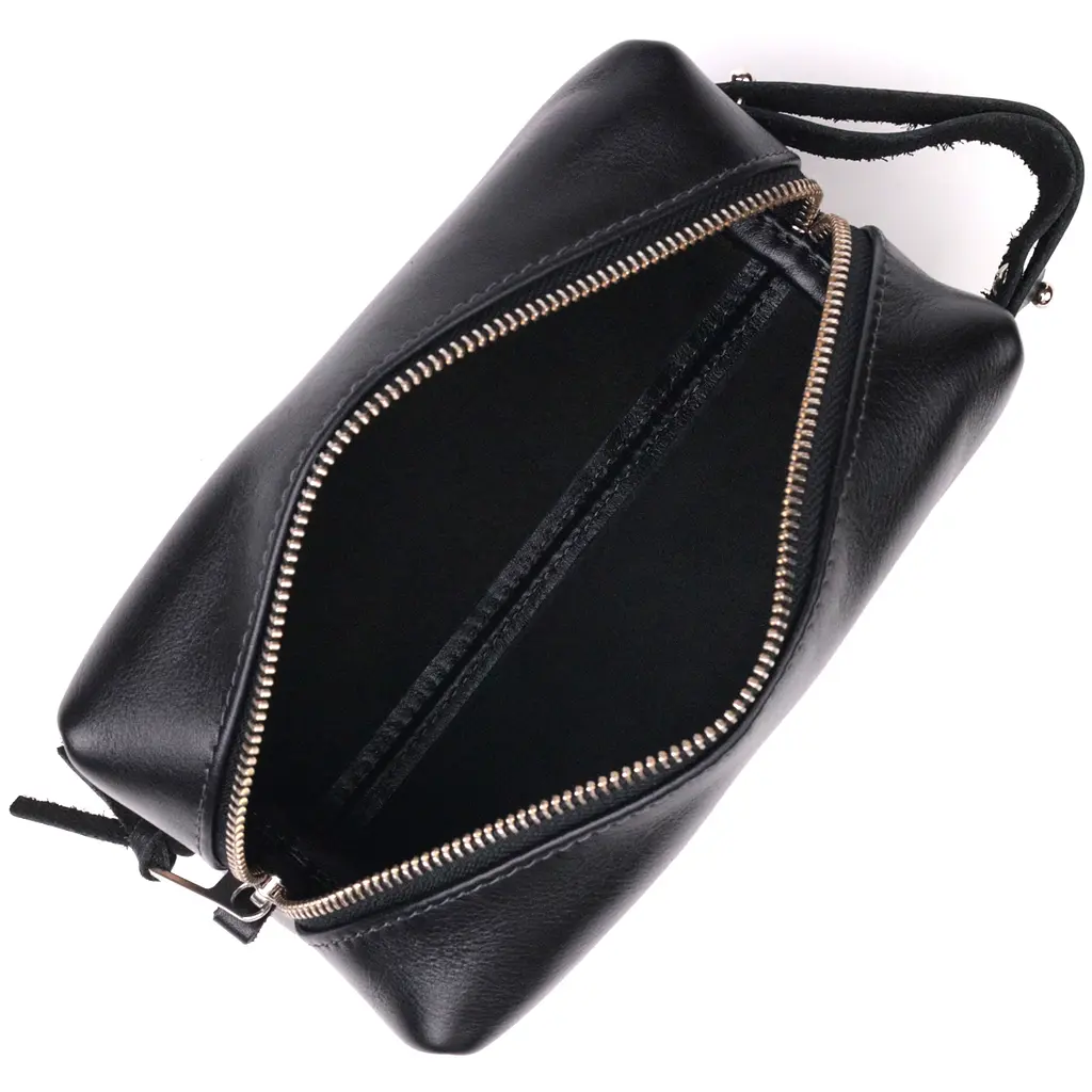 Кожаная косметичка мужская GRANDE PELLE 18.5х10х9 см sum0020991 - фото 4