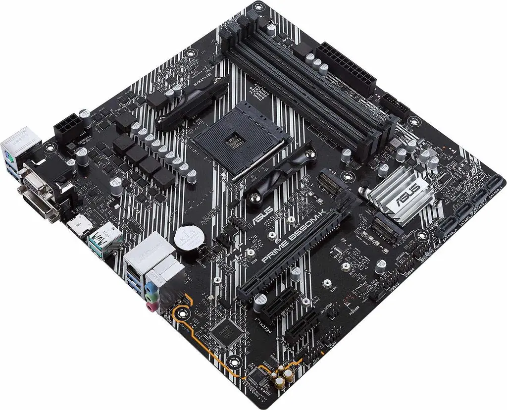 Материнская плата ASUS PRIME B550M-K (Prime B550M-K) (Socket AM4, AMD B550, Micro-ATX) Б/у - фото 4