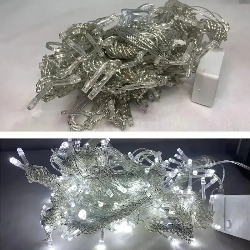 Світлодіодна гірлянда-водоспад Сіточка XPRO 3x3 м 300 LED теплий білий світло IP44 (234564306_377) - фото 8