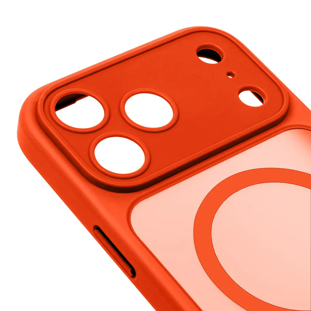 Чехол для Apple iPhone 17 Pro, Lush MagCase, оранжевый, противоударная панель-накладка из TPU и PC, полупрозрачный чехол с MagSafe (с магнитом), с защитой камеры, поддержка беспроводной зарядки, защита всего корпуса, ArmorStandart (ARM87492) - фото 4