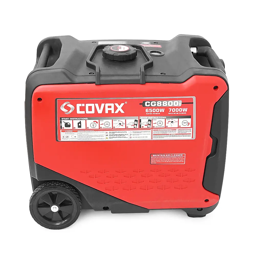 Генератор інверторний бензин COVAX CG8800i, 7.0kW, однофазний 220V, 50Hz, electrik starter, KM172Fi 4-stroke, бак 10L, 610х470х545mm, 45kg - фото 5