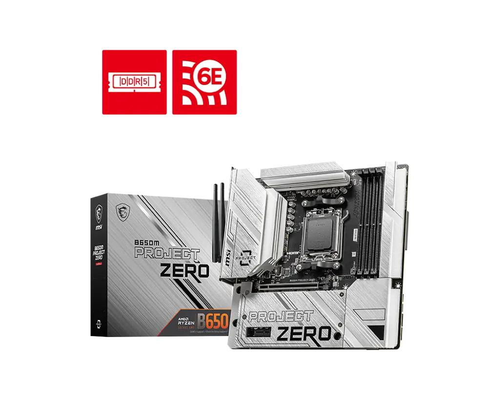 Материнська плата MSI B650M Project Zero Socket AM5 (B650M PROJECT ZERO) - фото 4