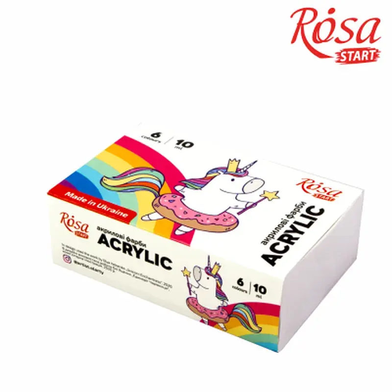 Акрилові фарби Rosa START Unicorn 6 x10 мл (4823098531029)