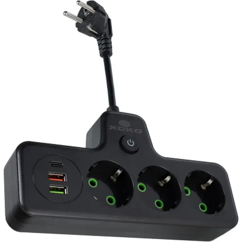 Мережевий фільтр живлення XoKo XK-SPW-3-2-1-BK - фото 4