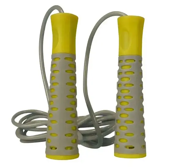 Скакалка PowerPlay 4206 Jump Rope PRO+ Сіро-жовта 2,75 м (PP_4206_Grey/Yellow) - фото 2