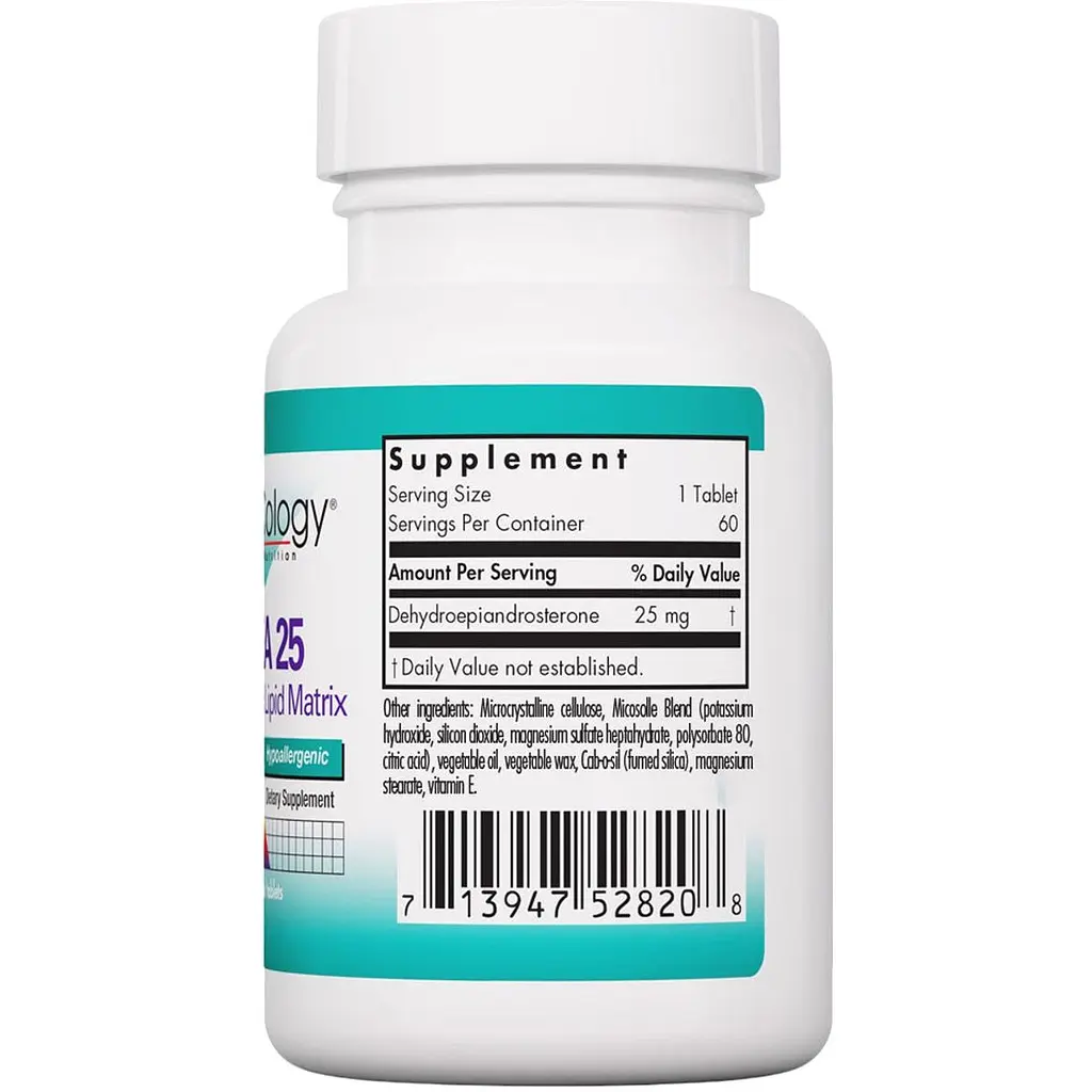 Дегидроэпиандростерон Nutricology DHEA 25 мг 60 таблеток (ARG-52820) - фото 2