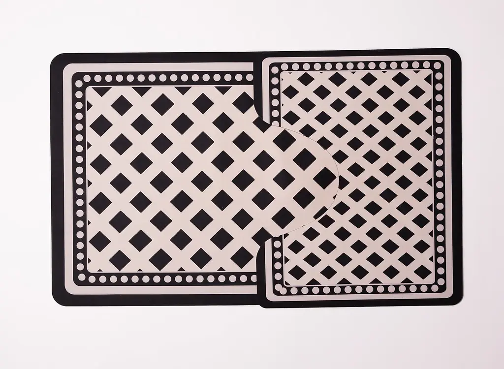Набір килимків для ванної та туалету Black&White 50*80 / 40*50 см Yiwu HP-42-175 - фото 5