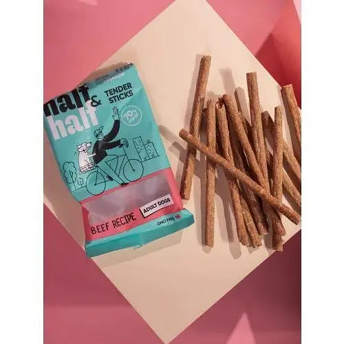 Ласощі для собак Half&Half у формі м'ясних паличок з яловичиною 100 г - фото 4