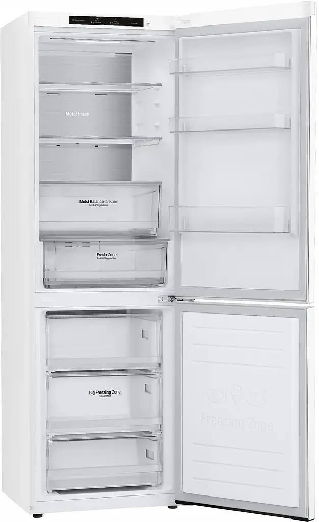 Холодильник с нижней морозильной камерой LG GA-B459SQRM белый (GA-B459SQRM) - фото 6