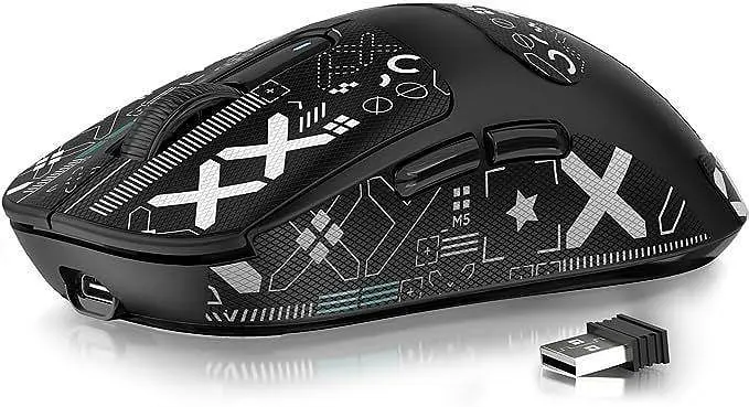 Миша ігрова бездротова із док станцією Attack Shark X6 чорна - фото 3