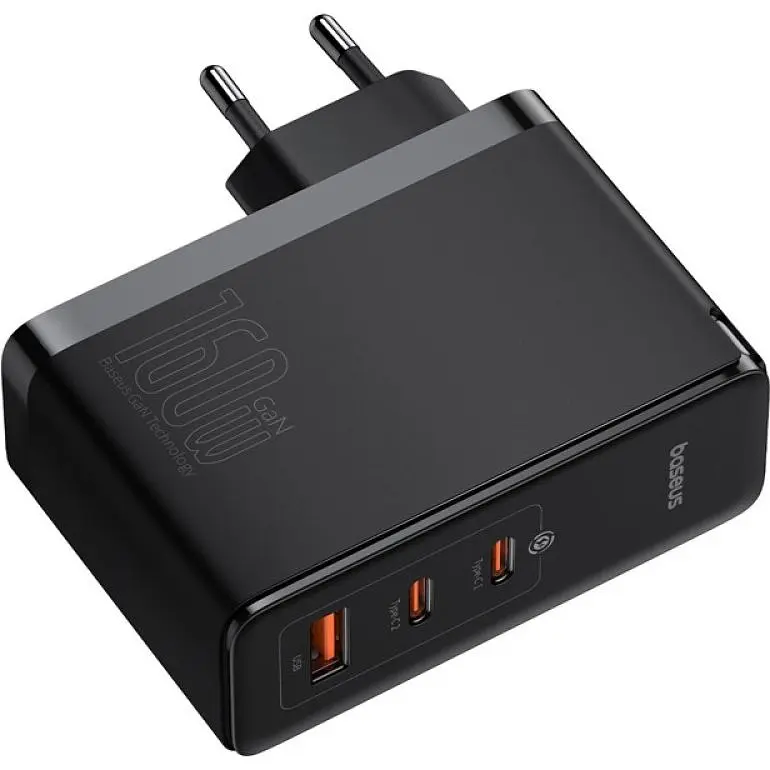 Мережевий зарядний пристрій Baseus GaN5 Pro Fast Charger 160W + Cable USB-C to USB-C Black [P10110825113-00] [136665] - фото 4