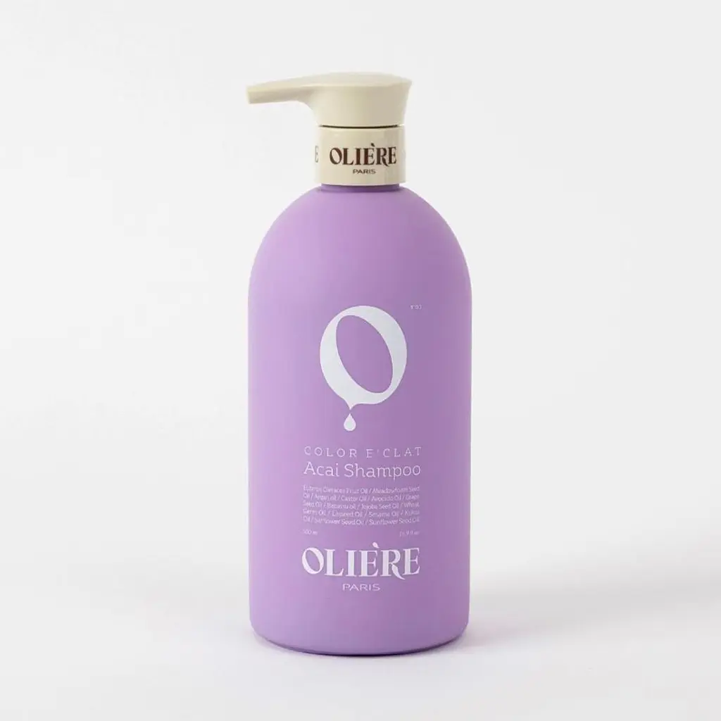 Шампунь для нейтралізації жовтизни OLIE'RE PARIS Color E'Clat Acai Hair Shampoo 500 мл - фото 2