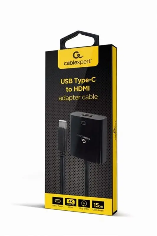 Адаптер Cablexpert USB Type-C - HDMI (M/F) Black (A-CM-HDMIF-03) - фото 2