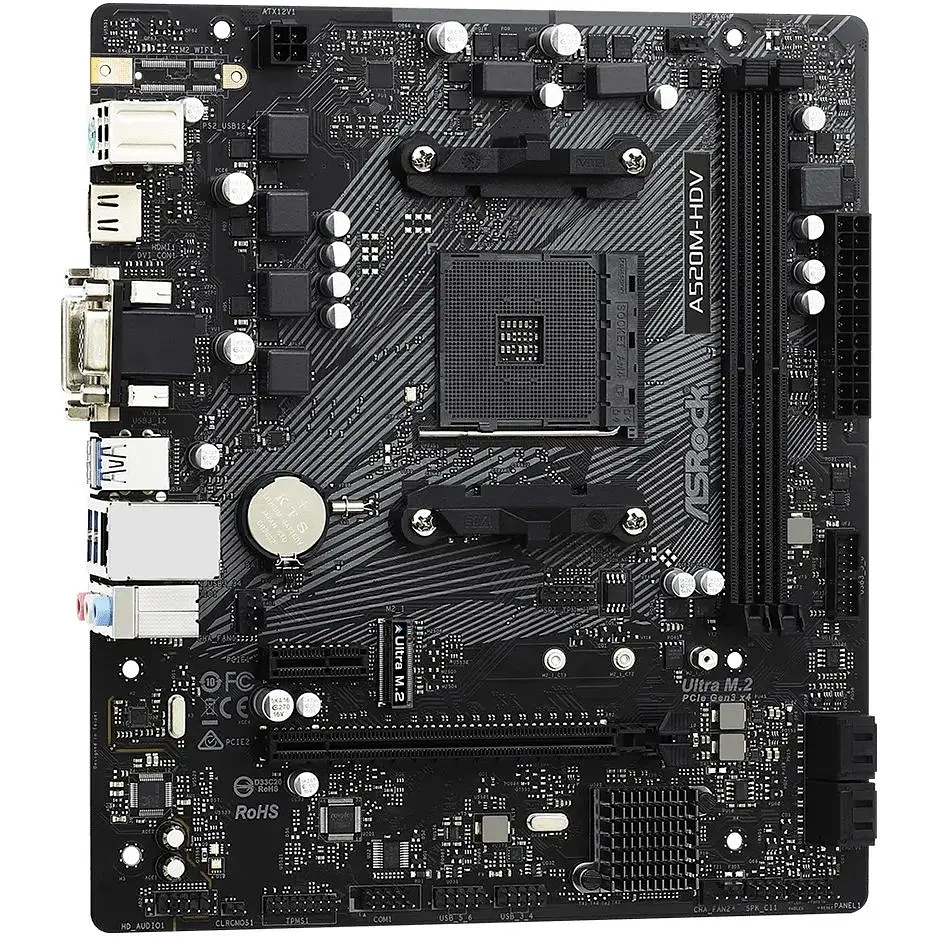 Материнська плата ASRock A520M-HDV Socket AM4 - фото 3