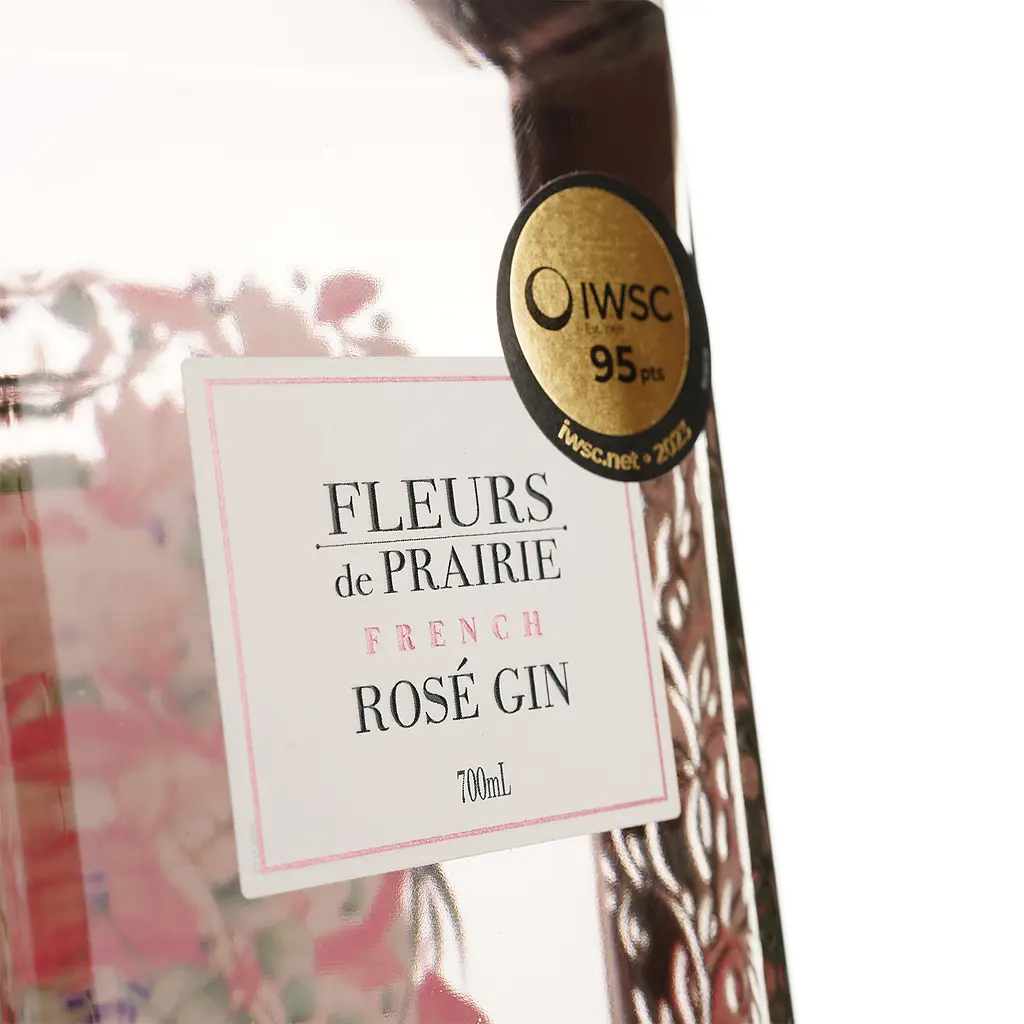 Джин Fleurs de Prairie French Rose Gin 40% 0.7 л - фото 3