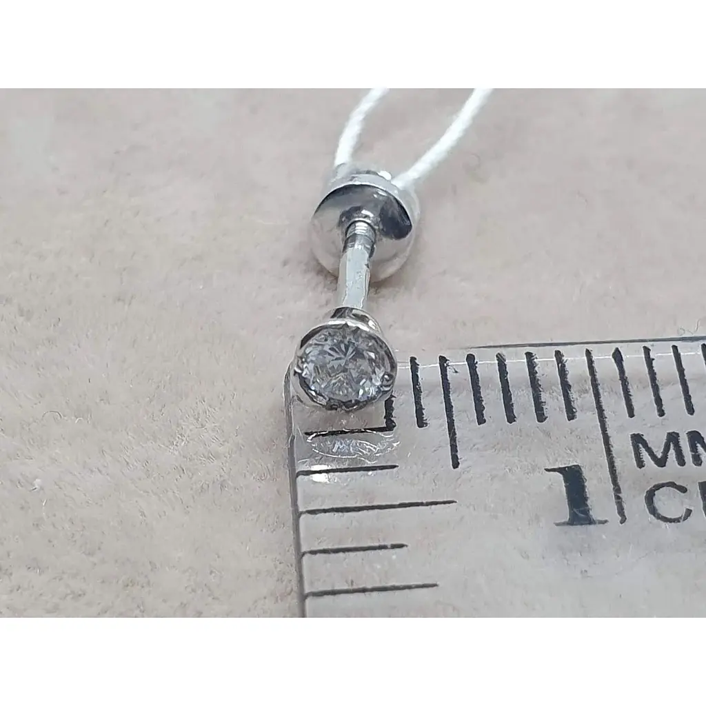 Золотая моносерьга-пуссета Гаразд с фианитом. 3531639/1Б - фото 4