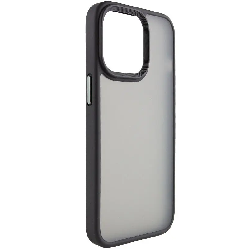TPU+PC чохол Metal Buttons для Apple iPhone 13 Pro (6.1") Чорний / Black - фото 2