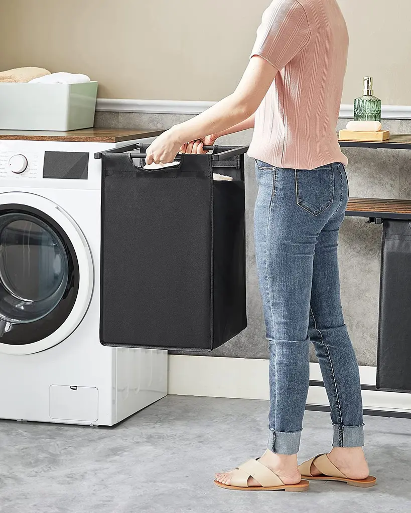 Корзина для белья Leobert Apartament с двумя отделениями 92 л в стиле Loft - фото 5