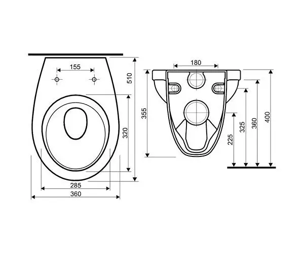 Унитаз подвесной Kolo Idol M1310002U с сидением Soft Close, Белый - фото 2