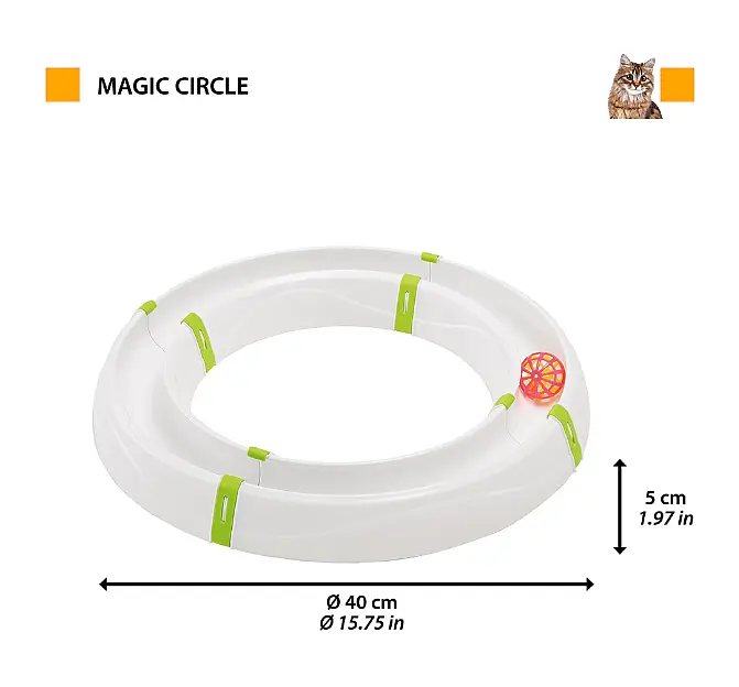 Іграшка для котів Ferplast Magic Circle у формі дороги Ø 40x5 см 85100500 - фото 2