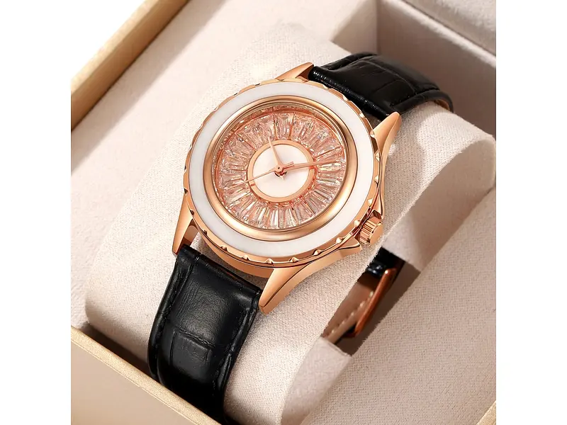 Жіночий наручний годинник 2172RGBK Rose Gold-Black Skmei acs0030201 - фото 5