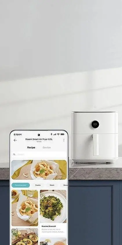 Мультипечь (аэрофритюрница) Xiaomi Mi Smart Air Fryer 6.5L MAF10 White - фото 3