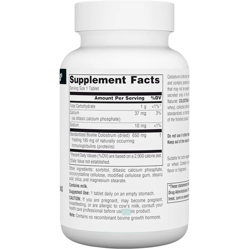 Молозиво Source Naturals Colostrum 650 мг 30 таблеток - фото 2