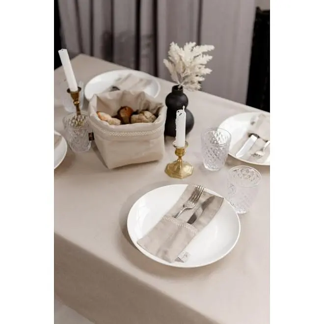 Скатертина Прованс RINO 120х134 см бежева (38569) - фото 3