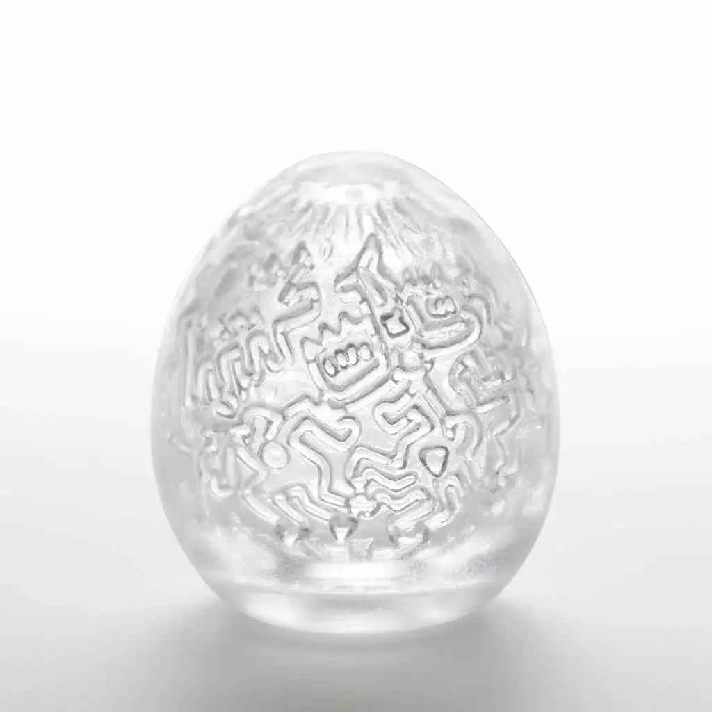Мастурбатор яйце Tenga Egg Keith Haring Party білий - фото 2